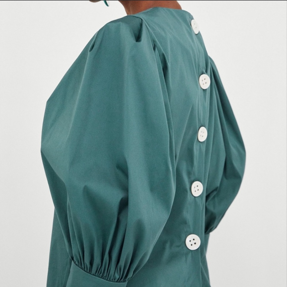 Zara Top With White Button Detail Along The Back Size Large
